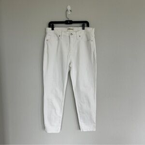 Madewell High Rise White Skinny Jeans Size 32
